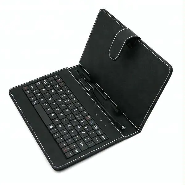 फैक्टरी मूल पु कीबोर्ड मामले के साथ 7 इंच एंड्रॉयड टैबलेट पीसी के लिए चमड़ा प्रकरण स्टैंड यूएसबी/मिनी यूएसबी/microOPNEW