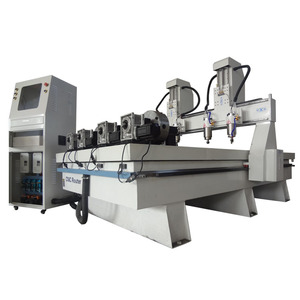 Multi-husillos 4 eje cnc router de madera máquina de grabado máquina de 3d cnc router - Product Image 6