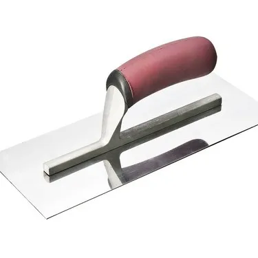 Trowel de gesso de gesso, trowel de gesso de alta qualidade com alça de plástico vermelho de aço inoxidável, material para armadilha de gesso