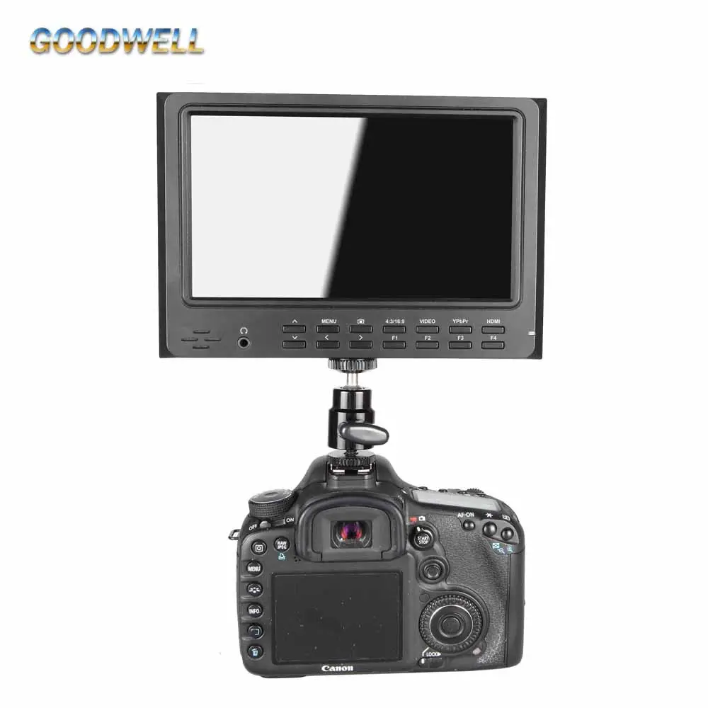 Profesyonel Kamera Montaj 7 inç LCD Monitör Kompozit Video Girişi 1024x600