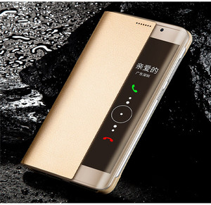 华为Mate 9 Pro/P10 Plus的防敲皮革智能翻盖窗全保护保护套 - Product Image 5