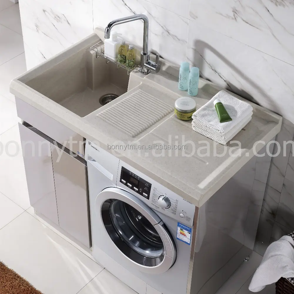 BNITM China Foshan Watetrproof Home lavatrice Cabinet 304 lavanderia in acciaio inox Vanity