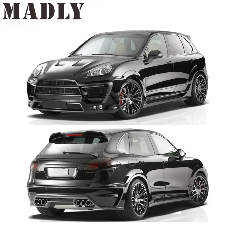 Madly gövde kiti için Cayenne 958 vücut kitleri Porsche Cayenne 958 Turbo 6 egzoz ipuçları