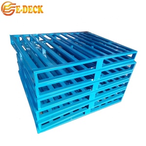 Custom Euro Zinc Industrial Warehouse Storage <strong>4</strong>-way Entry Stacking Durable Steel Metal <strong>Pallets</strong> for Sale - Product Image 4