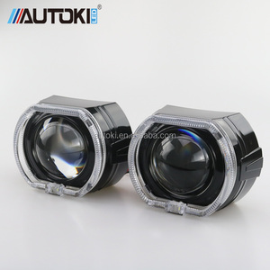 AUTOKI 2016 2.5 אינץ <span class=keywords><strong>X5</strong></span> Led מדריך DRL מלאך עיניים דו קסנון מקרן עדשת אור