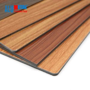 Shanghai Alu metal dekorative Außenwand verkleidung platten PVDF Holz Kunststoff Verbund ACP