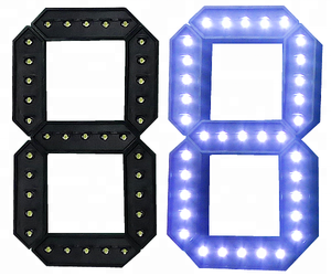Outdoor 6 8 10 12 14 16 pollici di grandi dimensioni 7 sette segmenti led modulo display per la stazione di gas visualizzazione segno - Product Image 4