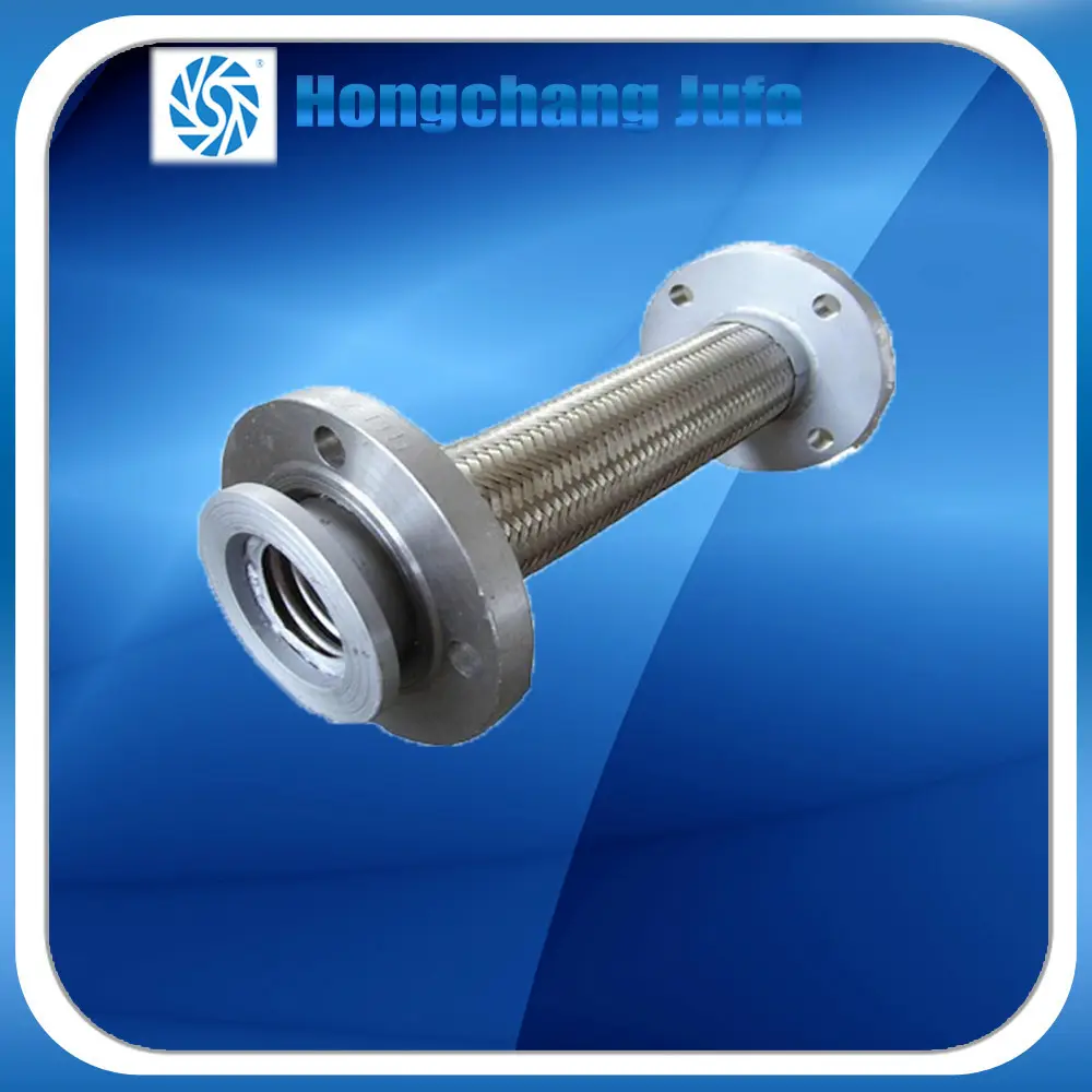 Pompe haute pression bride connexion tuyau ondulé en métal assemblage de tuyau flexible