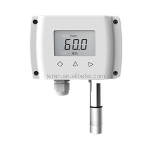 Transmisor de temperatura y humedad tipo pared 4-20mA Pantalla LCD digital Sensor de temperatura y humedad de invernadero