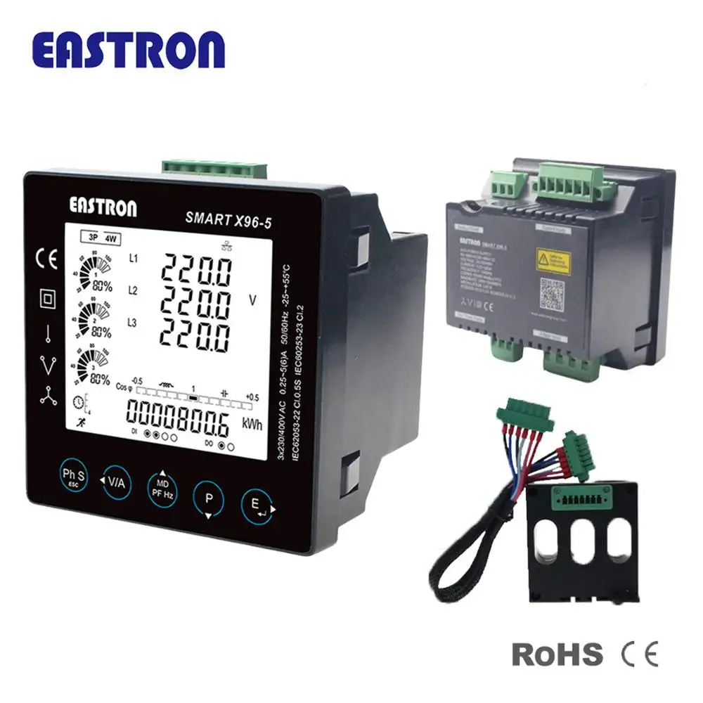 Smart X96-5J Multifunctionele Digitale Input/Output Ethernet-poort/Gateway (Rtu Om Tcp) Digitale Solar Power Meter