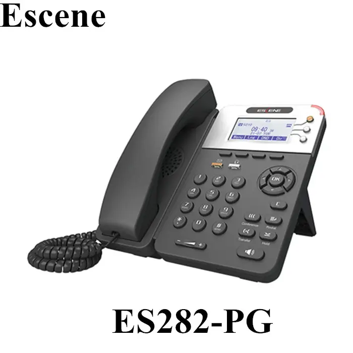 Escene ES282-PGv4 teléfono VoIP SIP altamente innovador