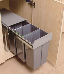Sacar contenedor de residuos integrados armario gabinete de residuos Bin construido en la basura con doble cubo para la basura clasificación - Product Image 4