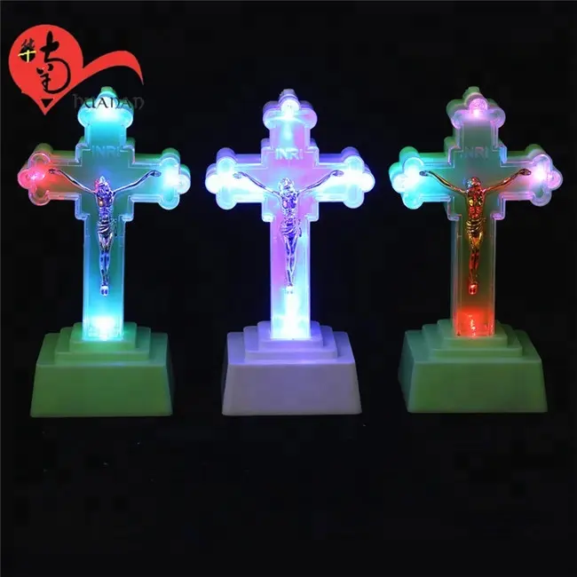 Религиозные католические предметы, декоративная Люминесцентная Крестовая статуя
