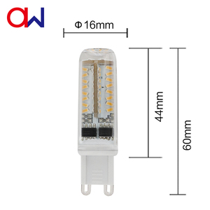 מנורה הוביל <span class=keywords><strong>g9</strong></span> dmable, גבוה לומן <span class=keywords><strong>g9</strong></span> 70 smd <span class=keywords><strong>3014</strong></span> 3w סיליקון + PC כיסוי הוביל נורה תירס g9led