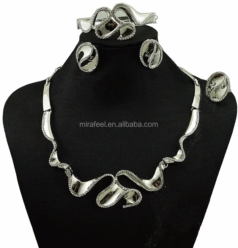 Produttore indiano gioielli in argento in Lega di zinco dei monili CJ621