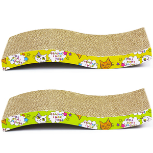 Brand-Curve S, aplicaciones de rascador de gatos en forma de onda, hierba gatera de papel, juguetes para gatos, suministros para gatos, Cardboard-ic-0020-S para rascar - Product Image 4