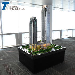 1:150 Venta caliente miniatura modelo de edificio para realty desarrollador rascacielos modelo