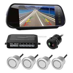 Car <strong>Reversing</strong> Kit- 7 Inch TFT <strong>LCD</strong> Rearview Mirror Monitor Backup Camera 4 Parking <strong>Sensors</strong> Alarm - Product Image 4