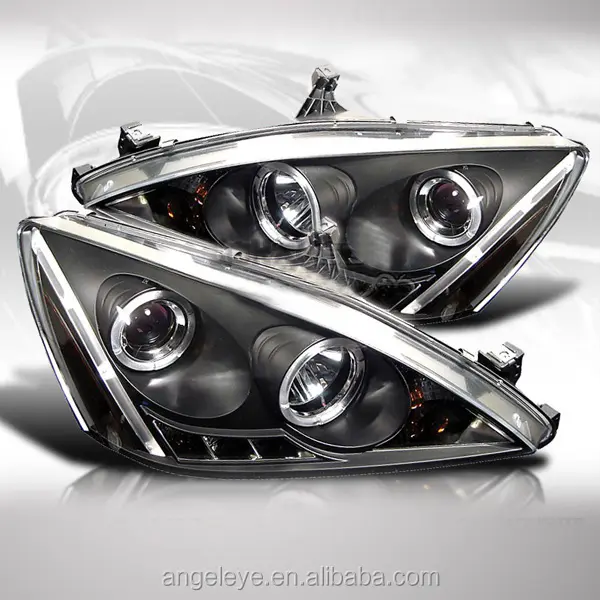 For HONDA Accord LED Head Lamp Angel Eyes V2 Type 2005 to 2007