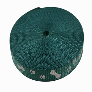 带爪子和骨头反光图案的商标印花耐用尼龙织带 - Product Image 2