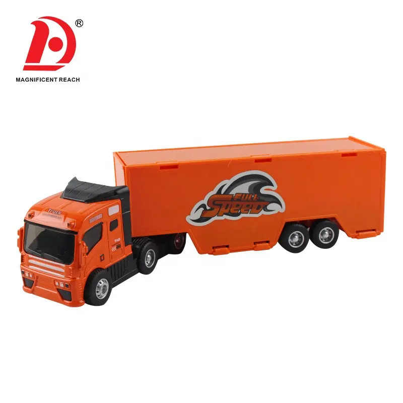 HUADA Produk Favorit Anak Laki-laki 2023 Mainan Model Truk Super Mobil Die Cast Paduan Anak-anak dengan Cahaya & Musik