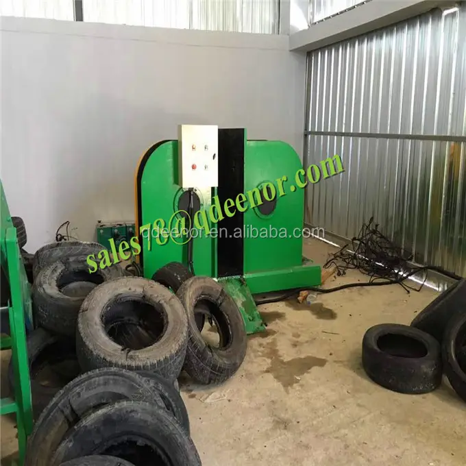 사용되는 타이어 스틸 와이어 당기는 기계/타이어 고무 분말 재활용 기계