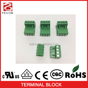 Equivanlent phoenix MSTB 2,5, tipo de tornillo, bloque de terminales, cable a placa, conector verde - Product Image 2