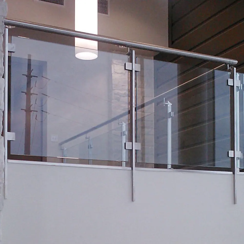 Condibe scala di vetro frameless perno in acciaio filo di acciaio deck ringhiera corrimano canada per le scale