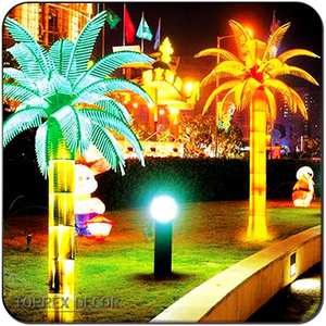 H:3m foglie verdi led palme artificiali vendita per interni ed esterni per il giardinaggio e vacanze