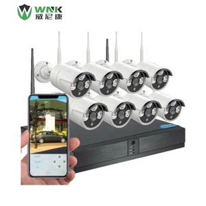 8ch 无线系统 1MP 130 万像素 1080 P 户外 IP 摄像机 CCTV WIFI ip 摄像机与 NVR 套件 - Product Image 1