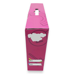 Free Dieline <strong>Design</strong>&amp;free <strong>Plain</strong> Sample ! Corrugated Cardboard Printed <strong>Box</strong> with Handles - Product Image 1