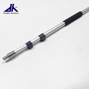 aluminum telescopic adjustable pole for <strong>roof</strong> snow <strong>rake</strong> cleaning tools