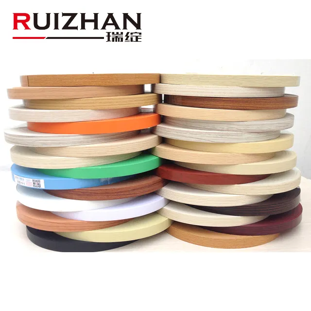 Ruizhan-cinta decorativa de Pvc de 0,4 Mm- 2Mm de grosor para muebles de escritorio, de madera, cinta embellecedora de bordes para gabinete