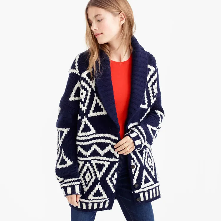 Señoras Merino lana Cardigan, tejidos oversize Cardigan suéter patrones