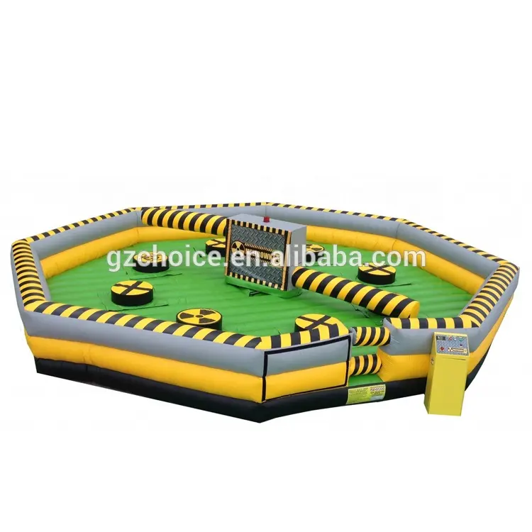 Hot Selling Factory Price Giant Mechanical Inflatable Wipeout Meltdown Game Wipeout Inflatable air bouncer