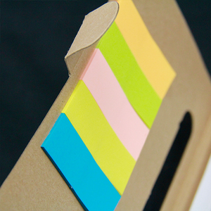 Customized Kraft Paper Sticky Note Book With Pen Cardboard Diary With <strong>Memo</strong> Sticky <strong>Notepad</strong> - Product Image 5
