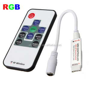 Rf rgb светодиодный контроллер, ручной Мини rgb контроллер RF, беспроводной светодиодный пульт дистанционного управления для RGB 5050/3528, светодиодные ленты - Product Image 2
