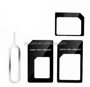 Micro sim卡更换托盘sim卡适配器，适用于iphone的sim卡支架适配器三星华为 - Product Image 1
