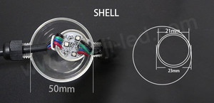 3D Waterproof 50mm Rgb <strong>Led</strong> Ball Light <strong>String</strong> <strong>Led</strong> <strong>Pixel</strong> <strong>Module</strong> Light for Building Facade Decoration - Product Image 6