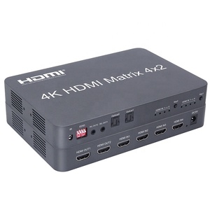 <strong>HDMI</strong> <strong>Matrix</strong> 4x2 Video <strong>Switcher</strong> quad <strong>matrix</strong> <strong>hdmi</strong> multiplexer support HDCP2.2 - Product Image 2
