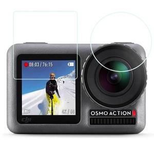 Osmoためアクションカメラ9h 2.5d高品質工場供給スポーツカメラgps卸売0.26ミリメートル強化ガラススクリーンプロテクター