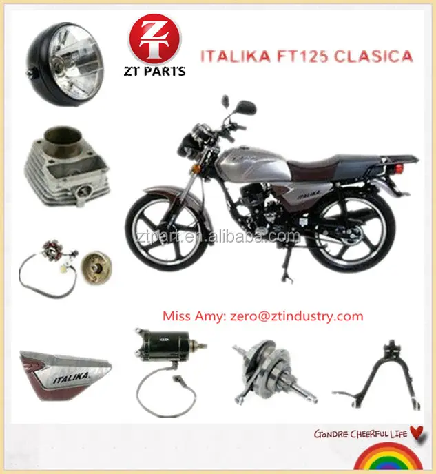 Piezas de motocicleta italiana FT125, superventas, para motocicleta italiana