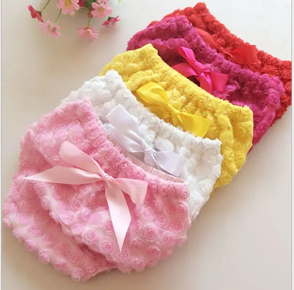 Baby girls cute bloomers Newborn rose baby bloomers