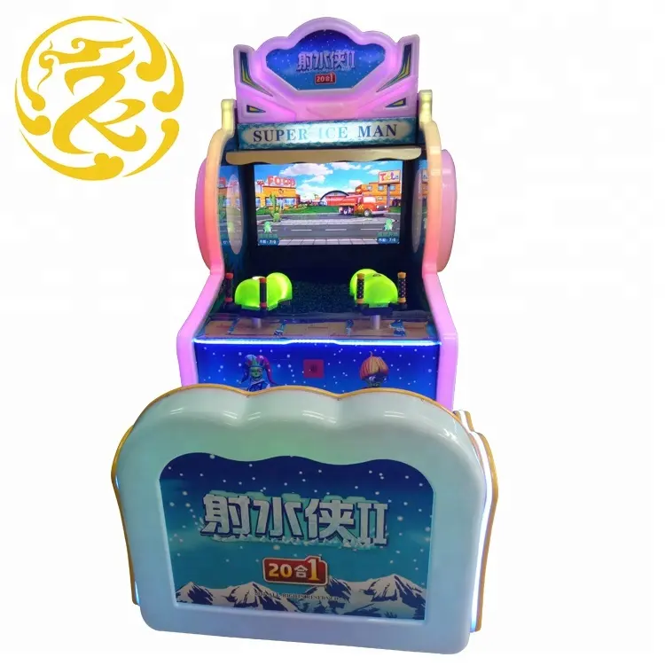 Kualitas Terbaik Air Super ICE Man 2 Orang Tanaman Vs Permainan Zombie Video Arcade Shooting Game Arcade Mesin