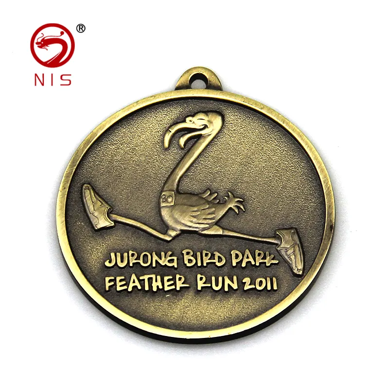 Effective different types of metal bronze running medal