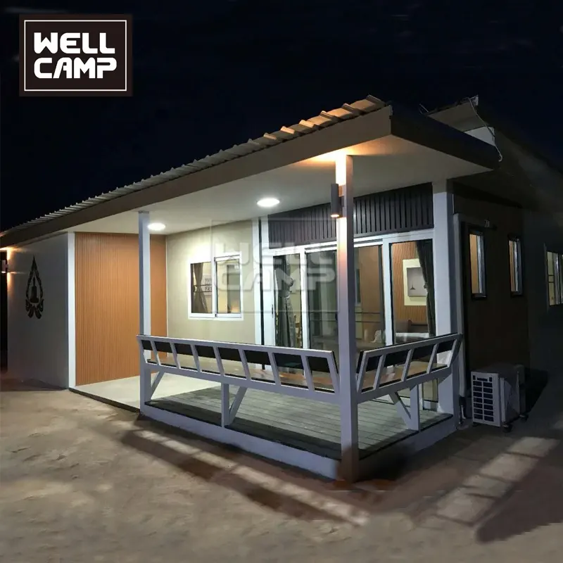 Wellcamp Fast Install Prefabricated Detachable Container home Resort Villa Holiday Customized Shipping Container House