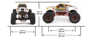 ของเล่นร้อนใหม่2.4กรัมกันน้ำไฟฟ้า1:<span class=keywords><strong>10</strong></span>ขนาด4WD Rcร็อค Blimbing รถตีนตะขาบรถบรรทุกคู่ด้านหน้าและด้านหลังพวงมาลัยฟังก์ชั่น