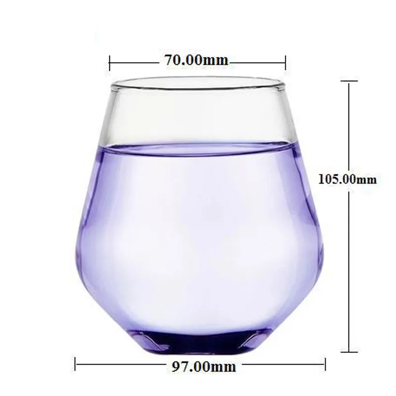 Nhà sản xuất cổ phiếu bán buôn cạo ICE flower cup 450ml đông lạnh uống thủy tinh cao Borosilicate bóng đá thể thao uống Glass cup Glass Mug Quà Tặng