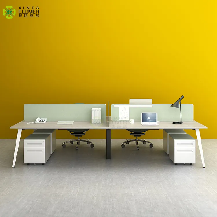 Professionale stazione di lavoro scrivania mobili per ufficio moderno 4 persona workstation