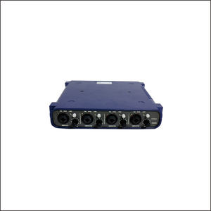 Interfaz de red de audio dante, Puerto XLR de 4 canales, 9 pines, RS232, 12V de corriente continua, 4 entradas